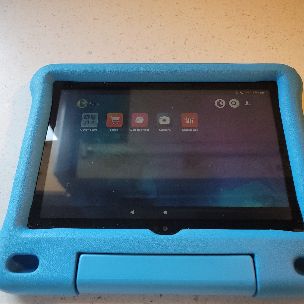 Fire HD 8 Kids tablet, 8" HD, 32 GB, Blue Kid-Proof Case